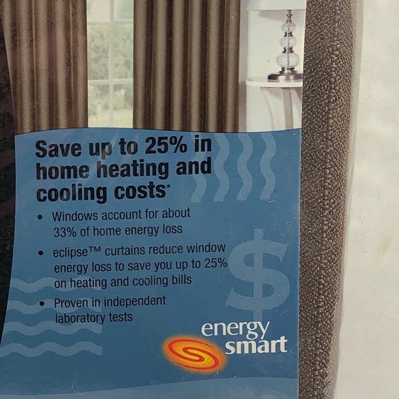 Eclipse Thermaback Blackout Curtain One Panel Birgit Rod - Picture 2 of 7